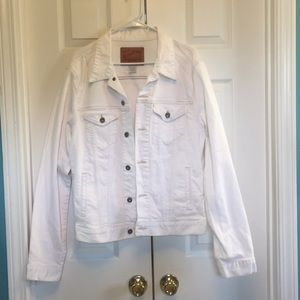 White Denim Lucky Brand Jacket Size L